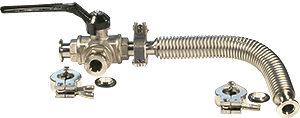 Dual-VacSet Nachrüstsatz um zwei Coater der Serie 108 an ein bestehendes Cressington-Pumpsystem 19-010410 anzuschliessen